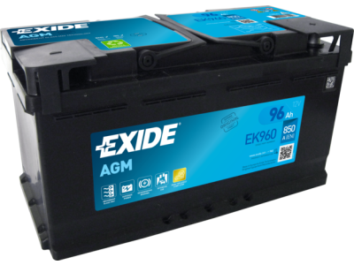 Akumulátor EXIDE Start - Stop   96 Ah AGM  EK   960