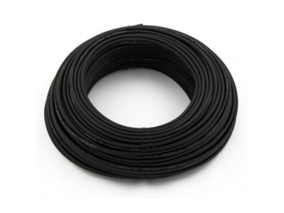 Kabel 10.0 mm2 černý 1m